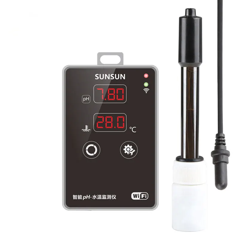 Aquarium PH Tester Digital Water Quality Monitor Sensor Remote Control Fish Tank pH Meter High Accuracy Aquatic pH Tester Pen