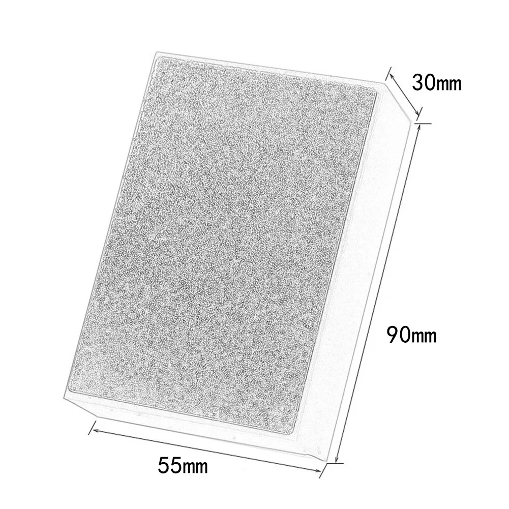Diamond Polishing Pad 60/100/200/400# Hand Pads Block For Ceramic Tile Marble Glass Grinding Power Tool 90x55mm