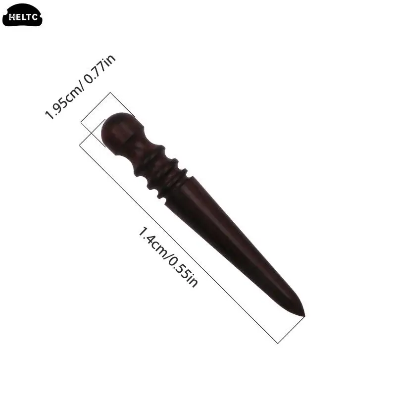 1pcs Leather Edge Polishing Slicker Flat/Pointed Head Sandalwood Leathers DIY Tool Sanders Grinding Head Burnisher Craft Polish