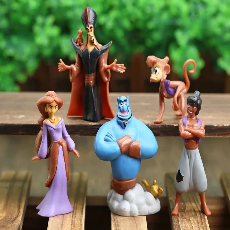 5 pçs/lote disney bonito figura brinquedo jasmim mal macaco tigre