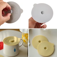 Silicon Dust Proof Lids Cup Lid Reusable Cute Sealing Suction Cup Mugs Cover Dustproof Leakproof Tea Coffee Lid Cup Accessories 5