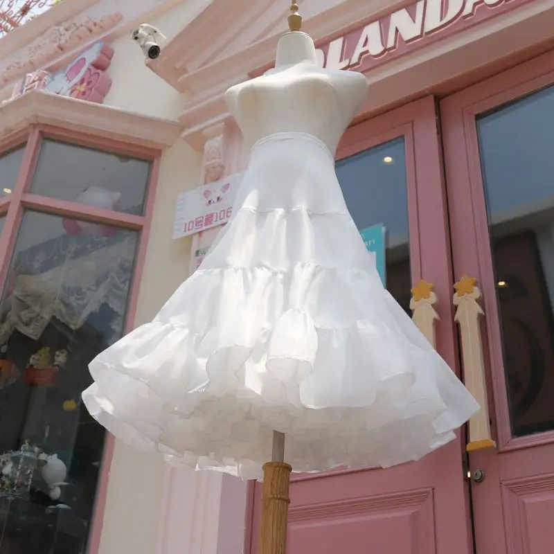 Petticoat Skirt Petticoat Underskirt Wedding Underskirt Flower Girl Underskirt Wedding Petticoat Vintage Underskirt Short Organza for Women Dresses
