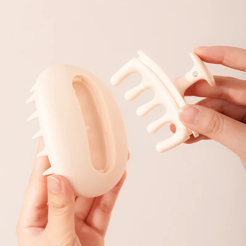 

Upgraded Two-in-one Silicone Shampoo Brush Hair Massage Shampoo Scalp Cleansing Anti-itch Shampoo Head Meridian Comb