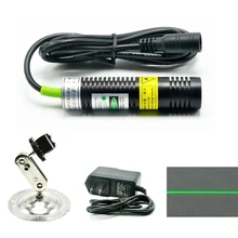 

532nm 10mW Green Line Laser Module Generator for Alignment Positioning 5V Adapter Adjustable Holder