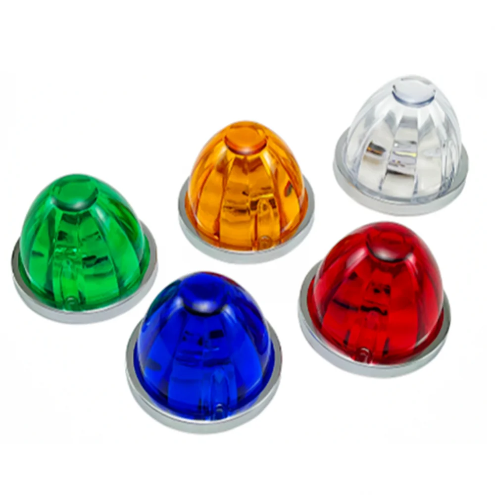 LED Marker Lights 2PCS Lorry Side Light Car Truck Side Marker Signal Indicator Trailer Watermelon Lamp LED Waterproof 12V 24V Car Clearance Light