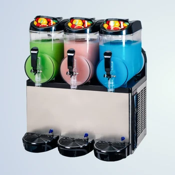 304 Stainless Steel 3 Bowls Three Tanks Slushy Flavours Space Frozen Drink Margarita Slushie Slush Machine