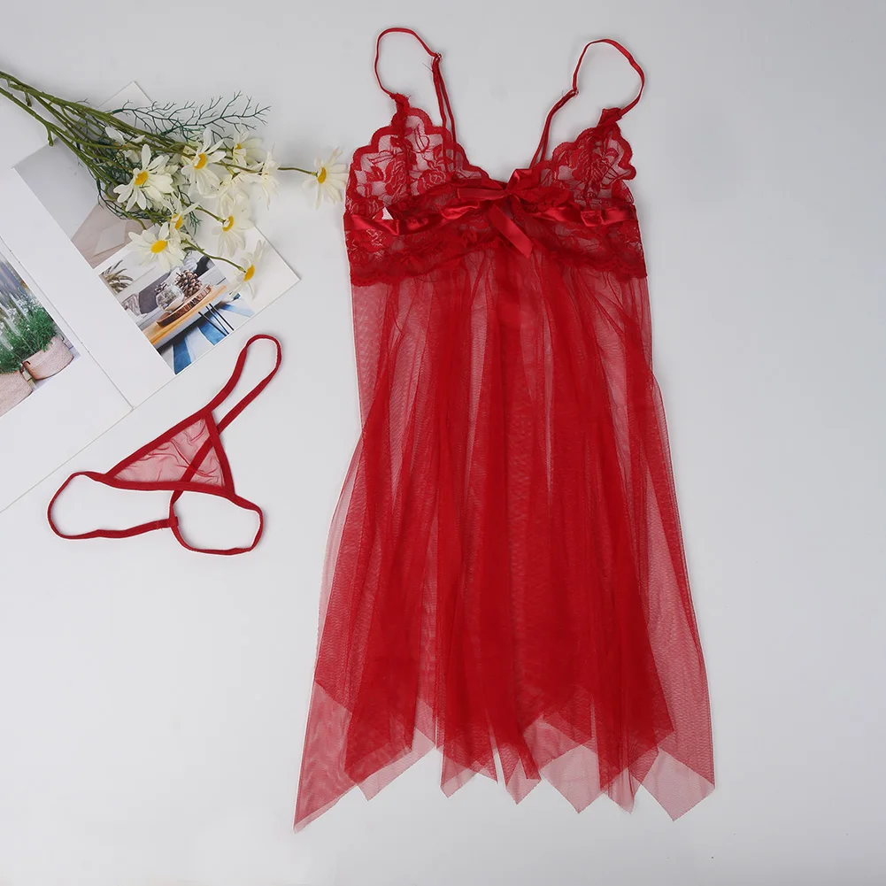 Women Lace Sexy Night Gown Lingerie Soft And Non-irritating To The Skin And Can Be Worn Next To The Skin