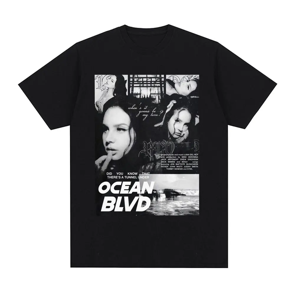 Lana Del Rey T-shirt Music Album Did You Know That There's A Tunnel Under Ocean Bd T-shirts Men Women Fashion Hip Hop T_voghion.com
