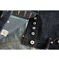 SAUCE ORIGIN Mens Jeans 925 Real Silver Buttons Jeans JAPAN BLUE Top Selvedge Denim Tapered Legsl  Handmade 16 Oz 2