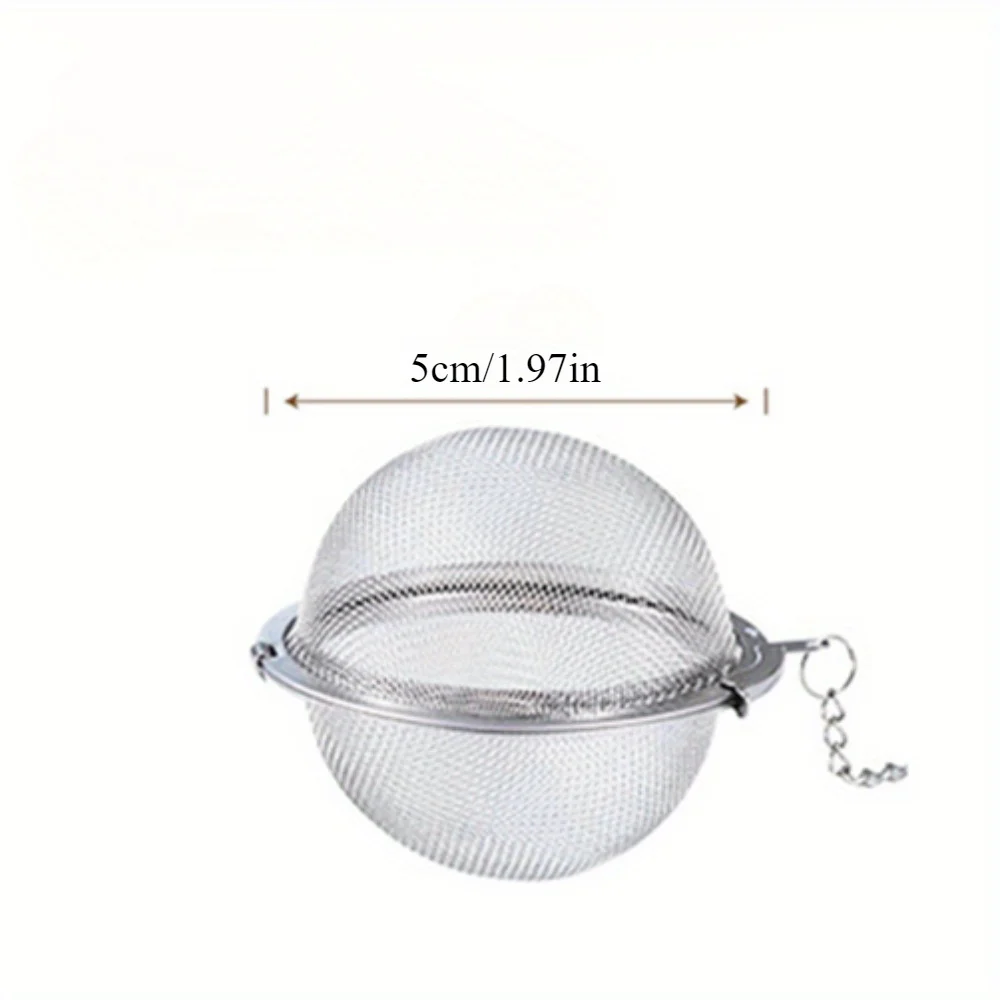 1PC tennis tea maker, braised ingredients, soup seasoning ball, tea leakage, hot pot seasoning filter