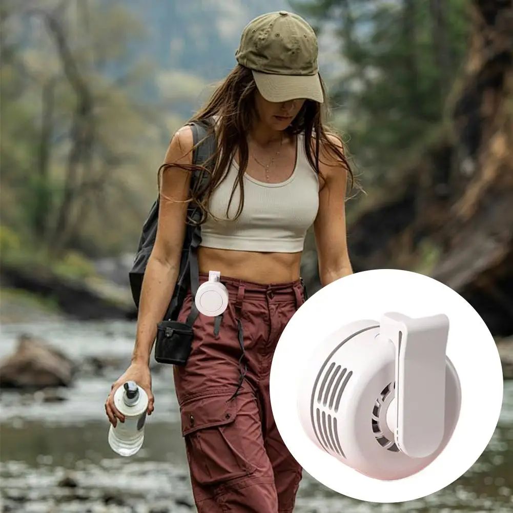Rechargeable Mini Waist Fan | Portable Bladeless Handheld Desktop Fan with Waist Clip for Outdoor Use 2