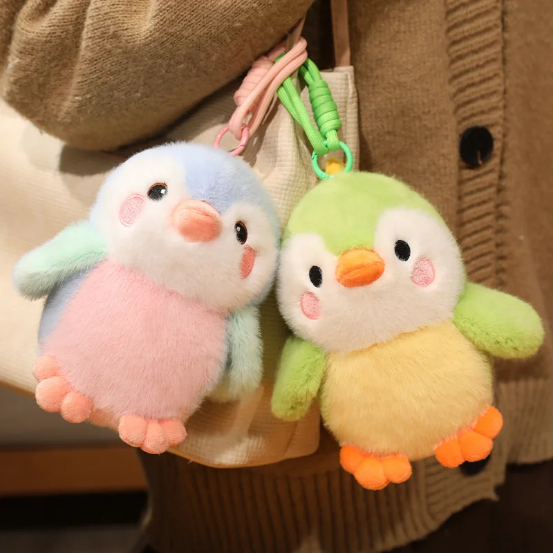 Lifelike Little Bird Pendants 16cm Cartoon Kawaii Pet Bird Plush Toy Fluffy Pretty Bird Doll Car Bags Decor Keychain Kid Gift