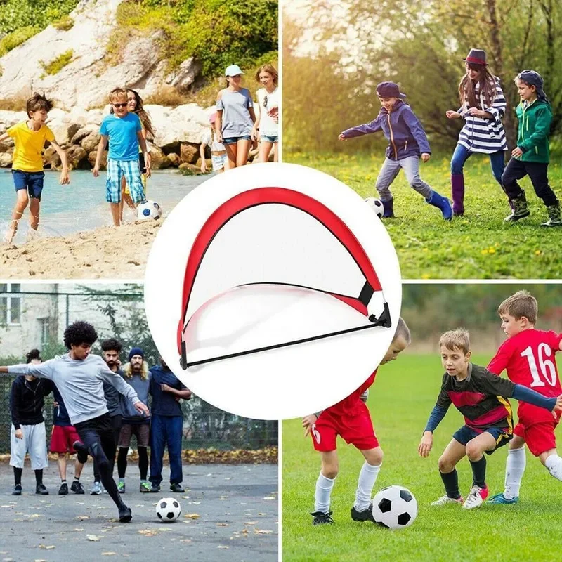 New 1pcs Mini Soccer Gate Children's Indoor-outdoor Parent-child Toys Portable Training Foldable for Children