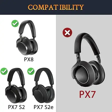 PX8 Headphone Headband for Bowers&Wilkins PX7S2 PX7S2E PX8 (Don't Fit PX7) Replacement Headband Headbeam Cushion Spare Parts