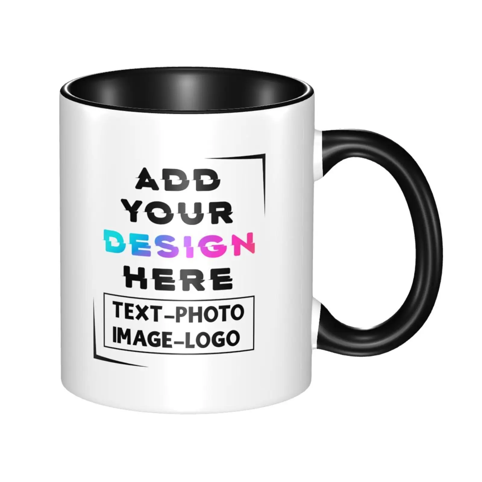 Customized 11oz Ceramic Coffee Mugs Personalized Text Photo Image ...