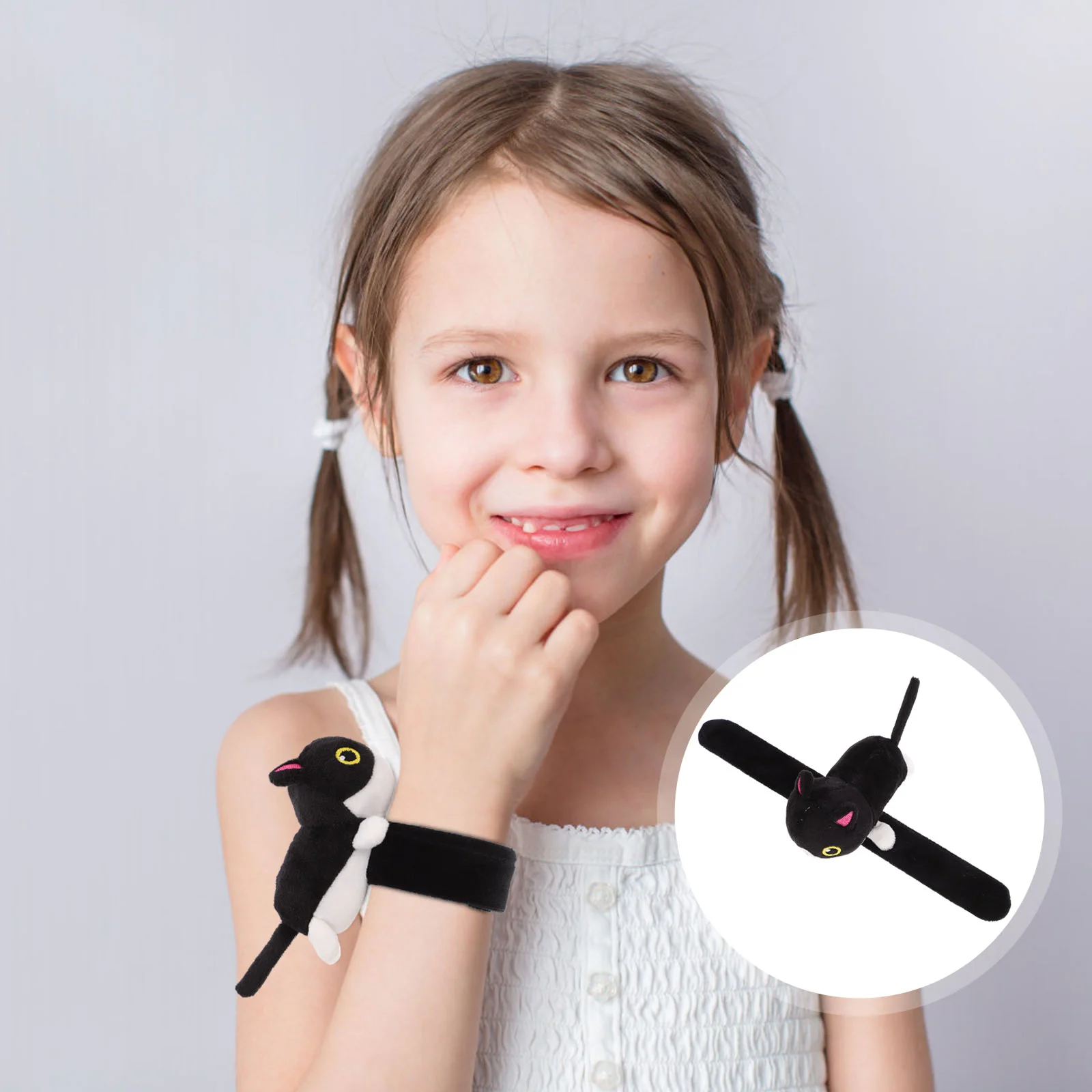 

Animal Quartz Watch Plush Wrist Bracelet Ring Slap Bracelets Toy Pp Cotton Party Favors