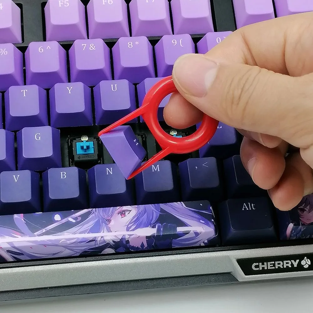 1 Pcs Mechanical Keyboard Plastic Key Extractor Keyboard Cleaning Button Universal Key Extractor 5