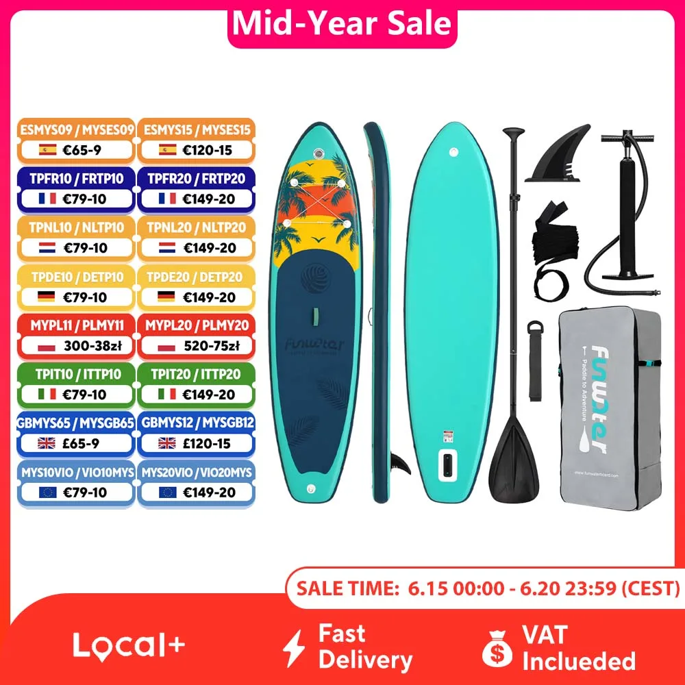 FunWater Dmuchana Deska SUP z EU za $112.08 / ~420zł FunWater Dmuchana Deska SUP z EU za $112.08 / ~420zł