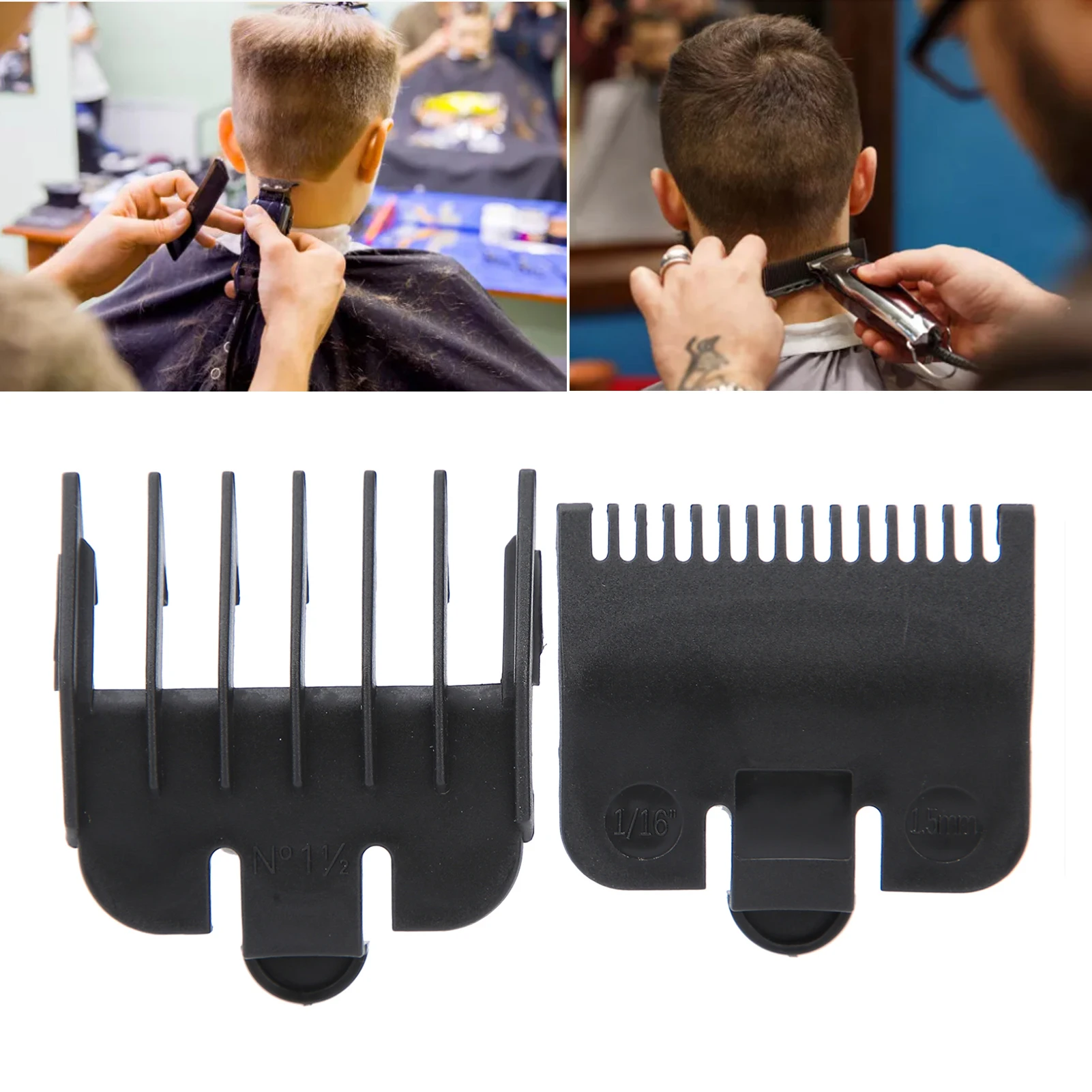 2Pcs Barber Hair Clipper Limit Guide Comb Universal Cutting Guide Comb Multiple models Haircut Tools Hair Clipper Limit Comb