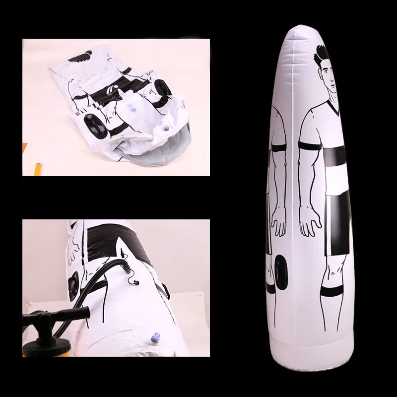 1.75m Adult Inflatable Football Training Goal Keeper Tumbler Air Soccer Training Dummy Tool Pvc Inflatable Tumbler Wall Sports