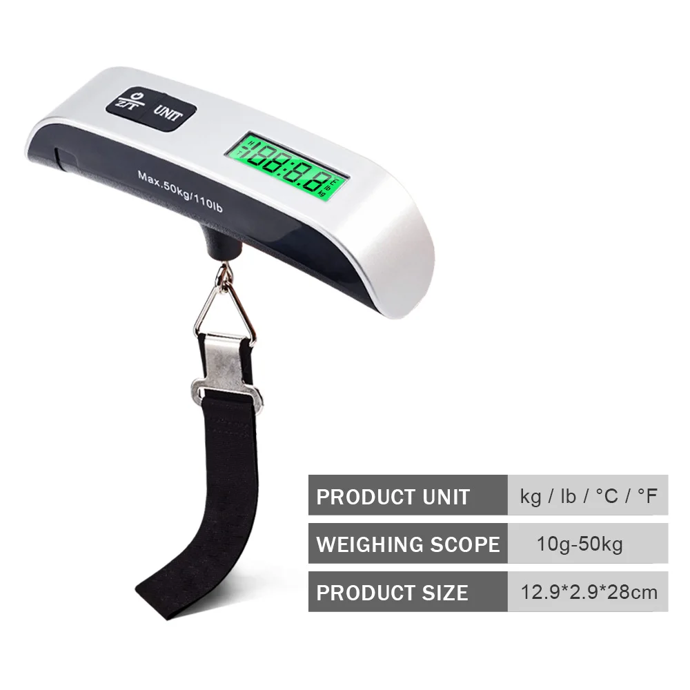 Portable Luggage Scale LCD Digital Electronic Balance Hanging