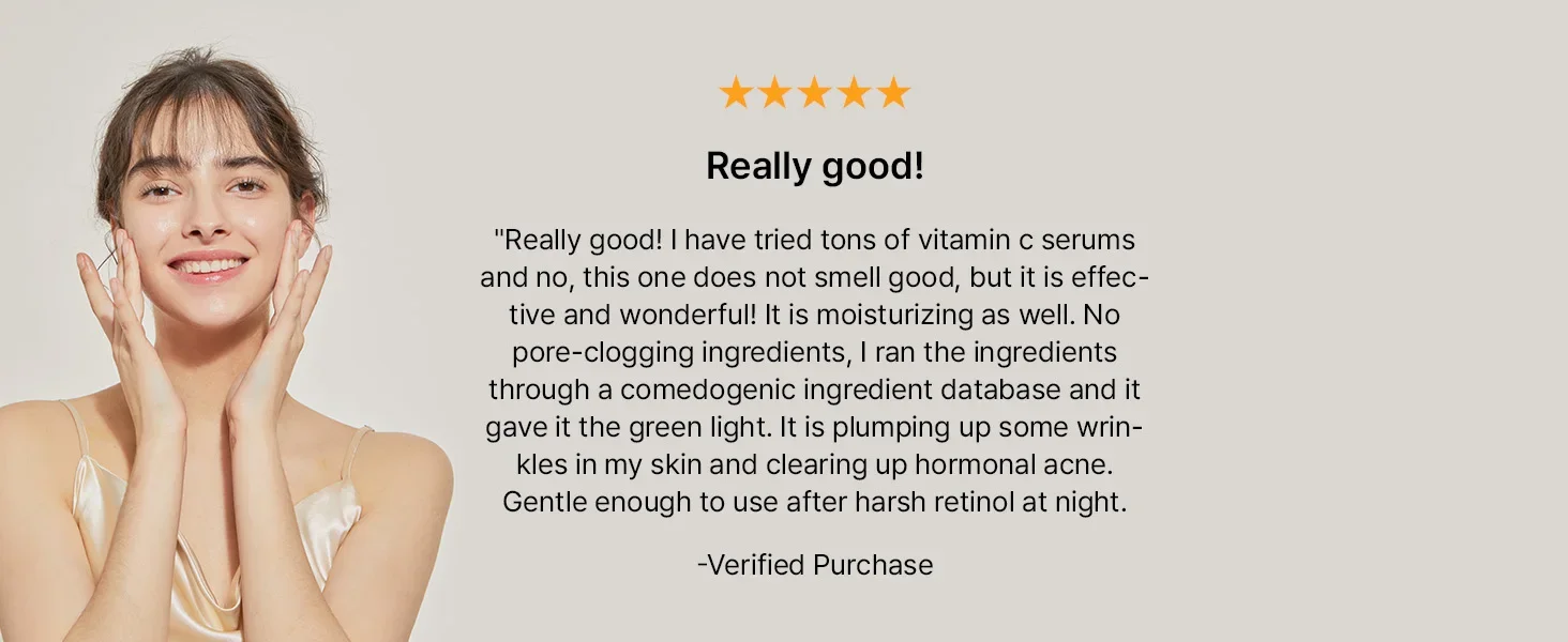 love really good effective wonderful no pore clogging comedogenic plumping wrinkles clear up acne