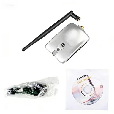 Wi-Fi 어댑터 네트워크 카드 Realtek RTL8187L 칩셋 2000MW 무선 USB WIFI 카드(5dbi 안테나 포함)ALFA AWUS036H와 유사