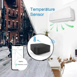 Tuya/Smart Life APP Smart Wireless WiFi-IR Remote Controller Temperature And Humidity Sensor Monitor Work With Alexa Google
