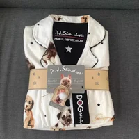 Women's Pajamas Set Cute Cartoon Print Sleepwear Elegant Top&pants 2Pcs Soft Cotton Pyjama Pour Femme Nightwear Loungewear - Image 5