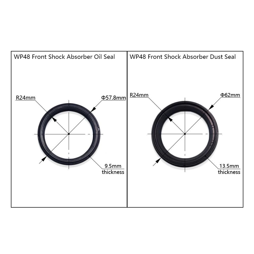 Motorcycle WP48 Front Fork Damper Oil Seal Dust Sealing Ring For KTM HUSQVARNA 125-990 Pit Dirt Bike Parts 48601414 48601563