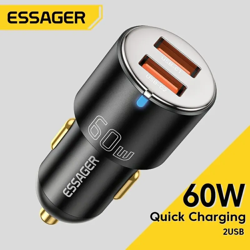 100W Charge Rapide QC PD 3.0 USB Type C Chargeur De Voiture for iPhone 14 Samsung Ordinateurs Portables Tablet