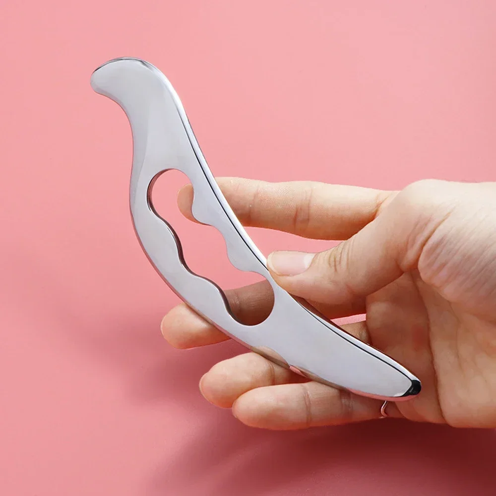 Gua sha board fascia knife myofascial release IASTM tools physiotherapy bird shape medical stainless steel gua sha scraper physical therapy