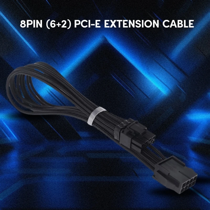 GPU PCIe to 8Pin (6+2) PCIExpress Power Supply Adapter Graphics Video Card Power Extension Cable for PC Computer