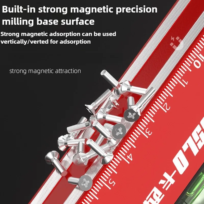 30/40/50cm Electronic Digital Display Level Ruler Magnetic Angle Meter Aluminum Alloy Level Protractor Inclinometer 90 Degree