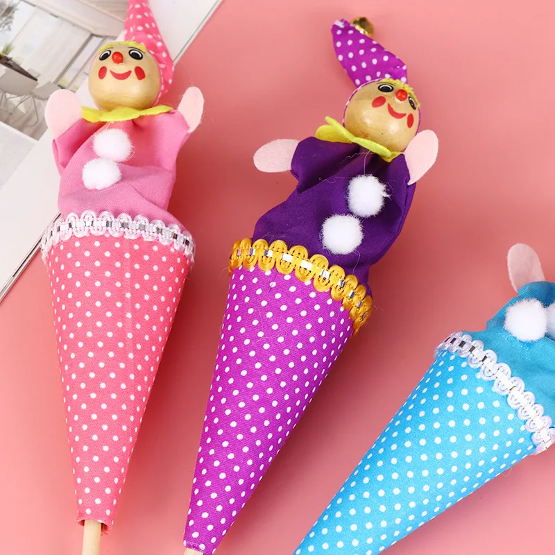 창의적인 나무 광대 인형 장난감, 어린이 교육 장난감, 종 숨기기, 망원경 인형 장난감, 진정 수면 장난감, 재미있는 선물