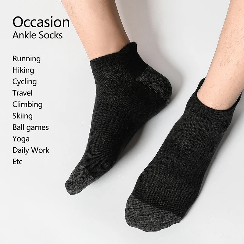 AOTOLK 6/12 Pairs Cotton Man and Women Socks 5