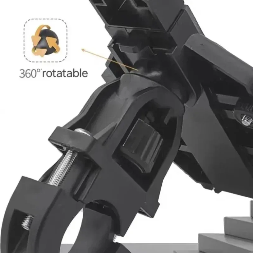 VIKEFON Universal New Upgraded Eight Claws Mobile Phone Holder for Motorcycle Scooter ATV Bicycle E-bike Cell Phone Bracket