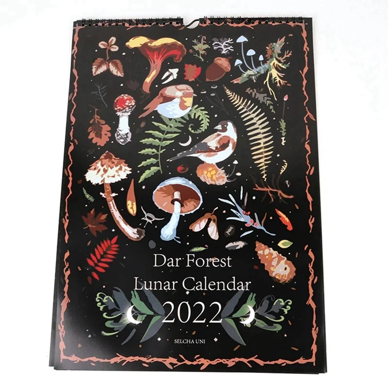 2022 New Year Wall Calendar Decorative Dark Forest Calendar Animal Wall 2022-new-year-wall-calendar-decorative-dark-forest-calendar-animal-wall