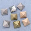 10PCS Wholesale Square Metal Buttons High-grade Sweater Coat Fashion Clothing Vintage Buttons 2