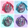 Travel Protection Bag Silicone Electronic Pet Machine Protector with Detachable Hand Rope Cartoon Pattern for Tamagotchi Pix 1