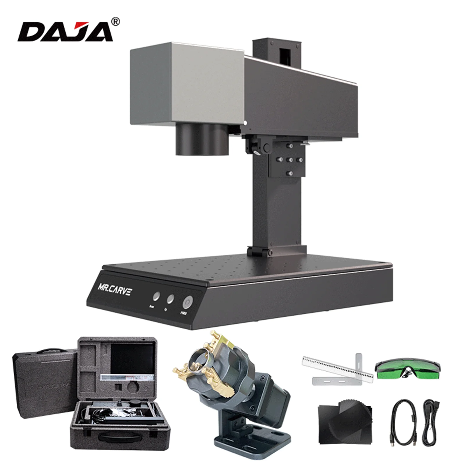 

Desktop DAJA Mr Carve M1 Pro Laser Printer Machine Laser Marking Machine Fiber Laser Printer for All Metals Carving