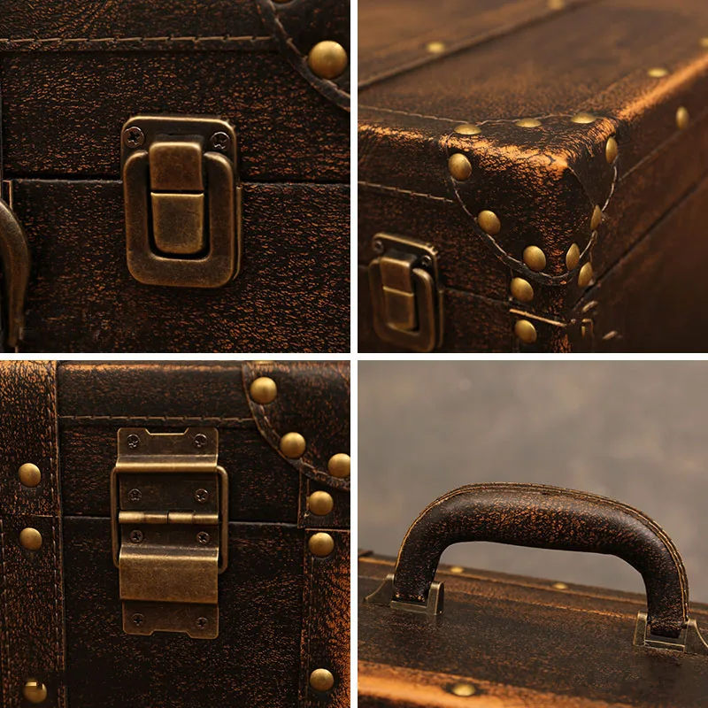 昭和レトロ 中サイズ 行李 クリーニング済み 収納 籠 ② 超美品 3 pieces/set of vintage wooden treasure chest, storage box
