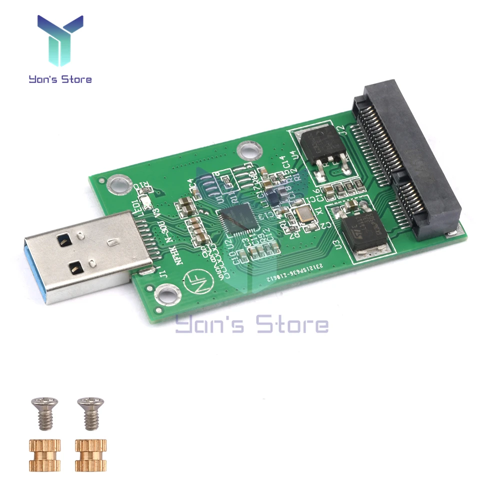 

Mini USB 3.0 to PCIE mSATA External SSD PCBA Conveter Adapter Card Compatible For Windows 7/8/XP/2000