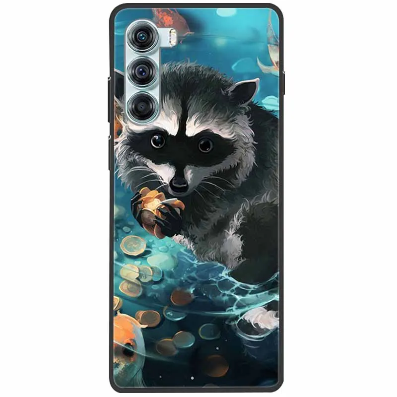 Sleek Black Silicone Protective Case with Soft Cover and Cute Design