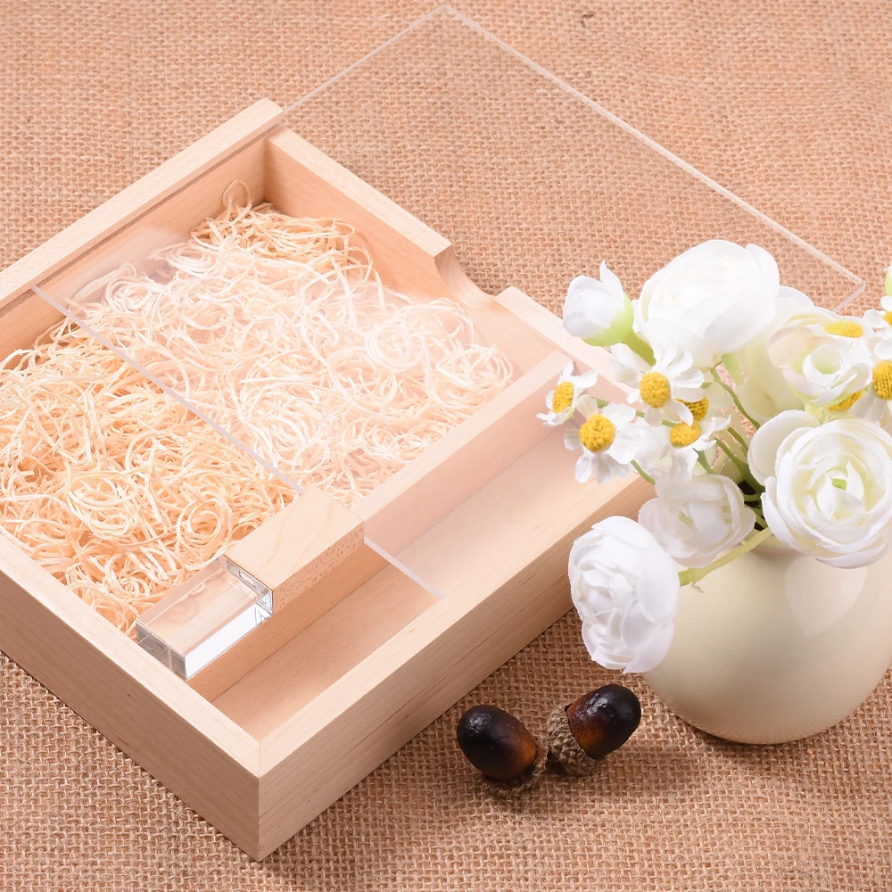 Jaster USB 3.0 Flash Drive Crystal Walnut Wood Box Pen Drive Free Custom Logo 2 S9512de6bcca543a281ac2b3a35b8a47fs