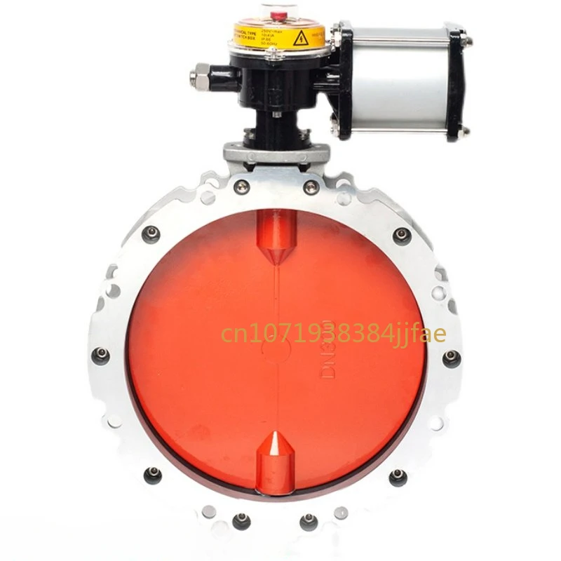 Vablvula De Mariposa De Polvo Neumatica V1Fs, Brida Doble/Umica, Mezcla De Cement En Polvo, Aleaciion De Aluminio, Dn100-600