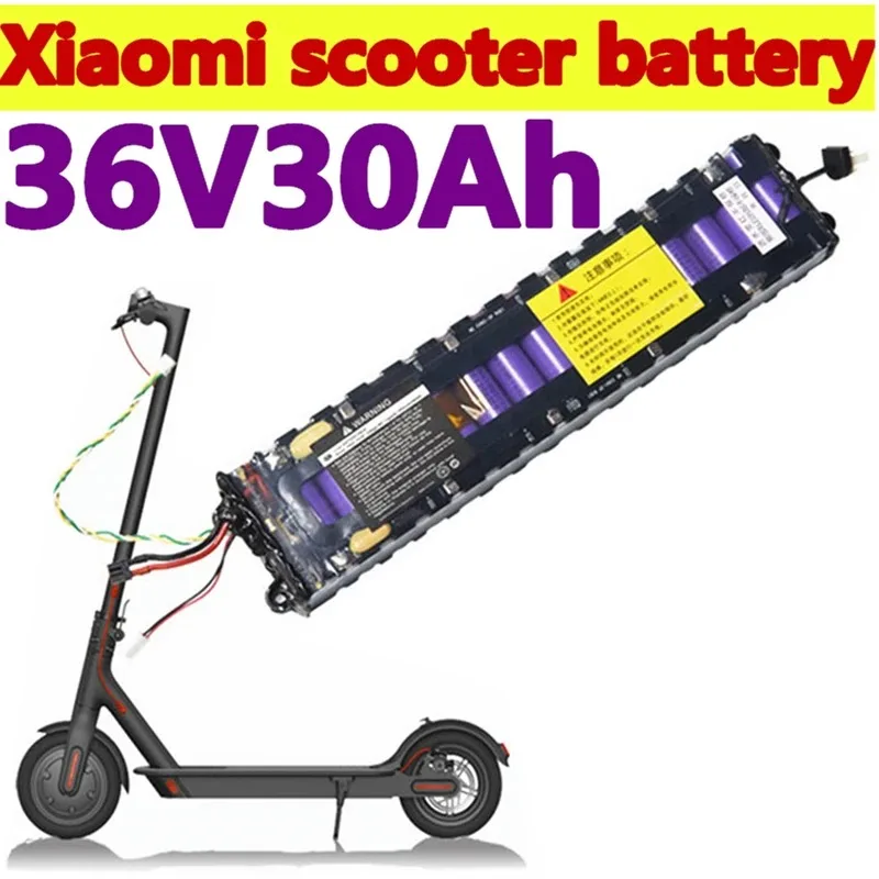 10 S3P 36V 30Ah Per Xiaomi M365 Scooter Elettrico Bicicletta 18650 Batterie Agli Ioni Di Litio Ebike Batteria Ricaricabile Accessori