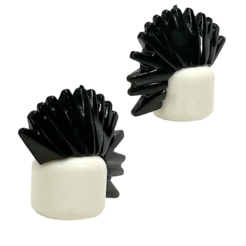 KT Block Min Building Blocks Boy's Hair Girl's Hair Curly Hair Accessories MOC Figures Hair  Children's Toys 3