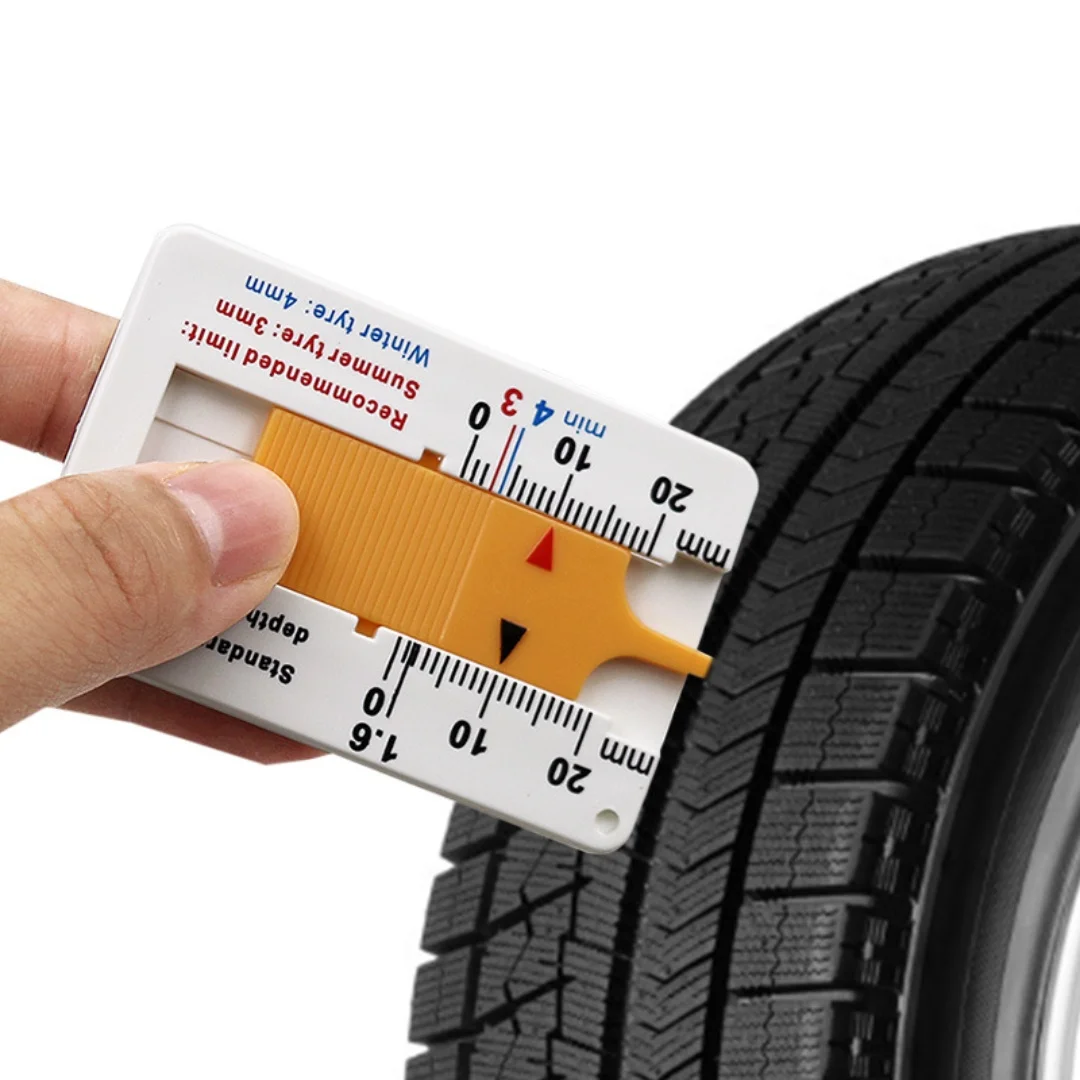 ABS Tyre Tread Depth Gauge Tool 0-20mm for Car Motorcycle Van