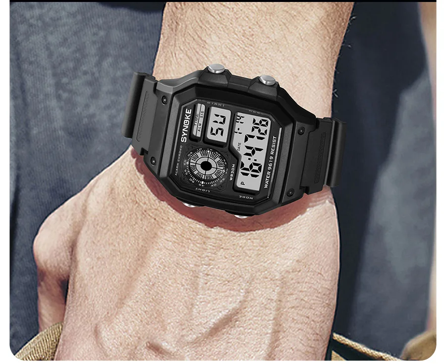SYNOKE Military Digital Watch - Confronto dimensioni